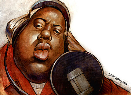 Listen as he pays homage to the late great Biggie Smalls